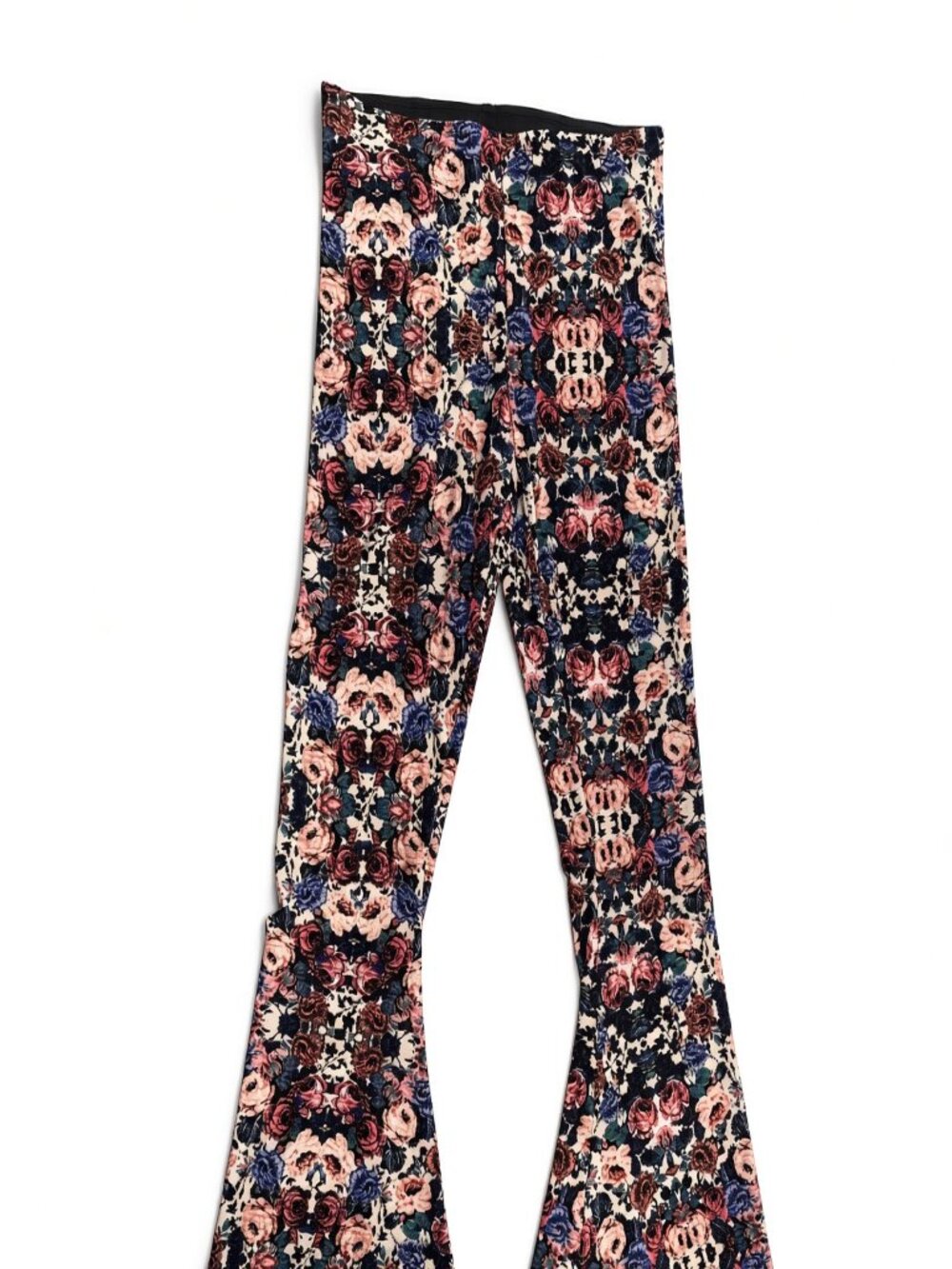 Show Me Your Mumu Women’s Small Floral Wide Leg Flare Pants Boho